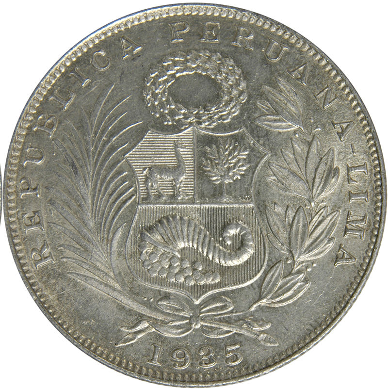 1922 LIMA  ½ So LIBERTAD in relief MS