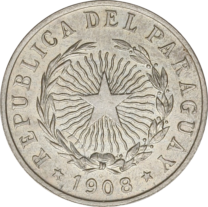 1908 20 Ce Casa de Moneda de la República Argentina MS