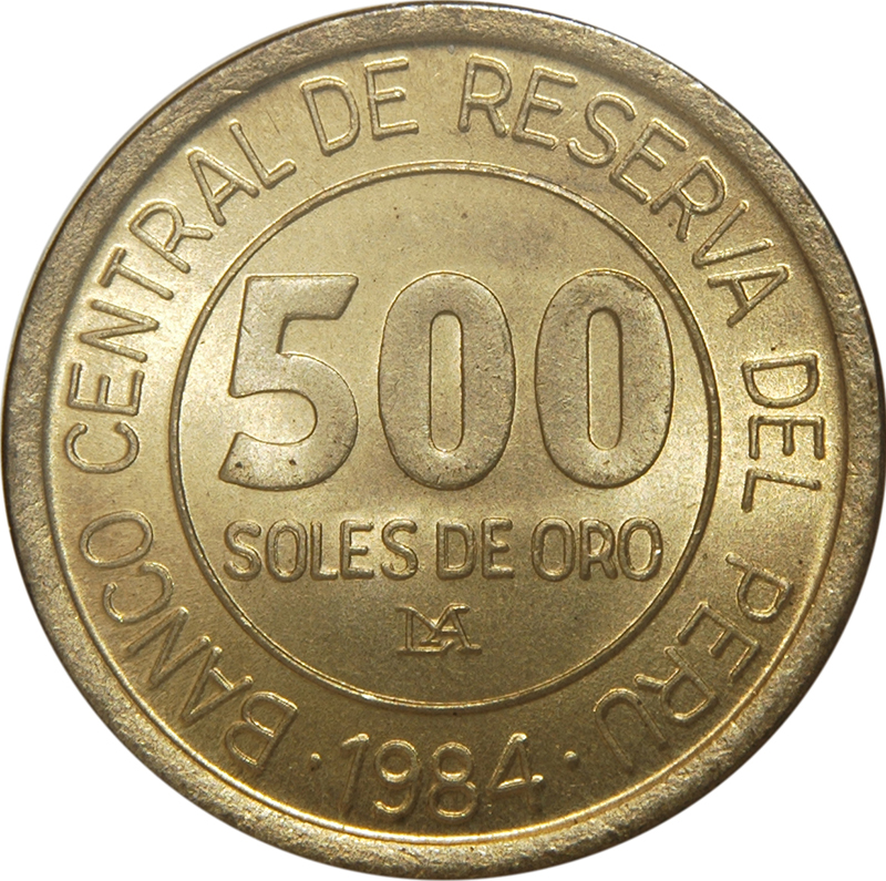 1984 LIMA 500 So mintmark in monogram MS