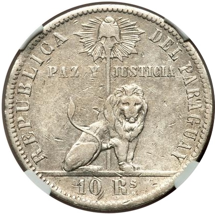 1867 10 Re 36 mm/24.10 g (M11) PR