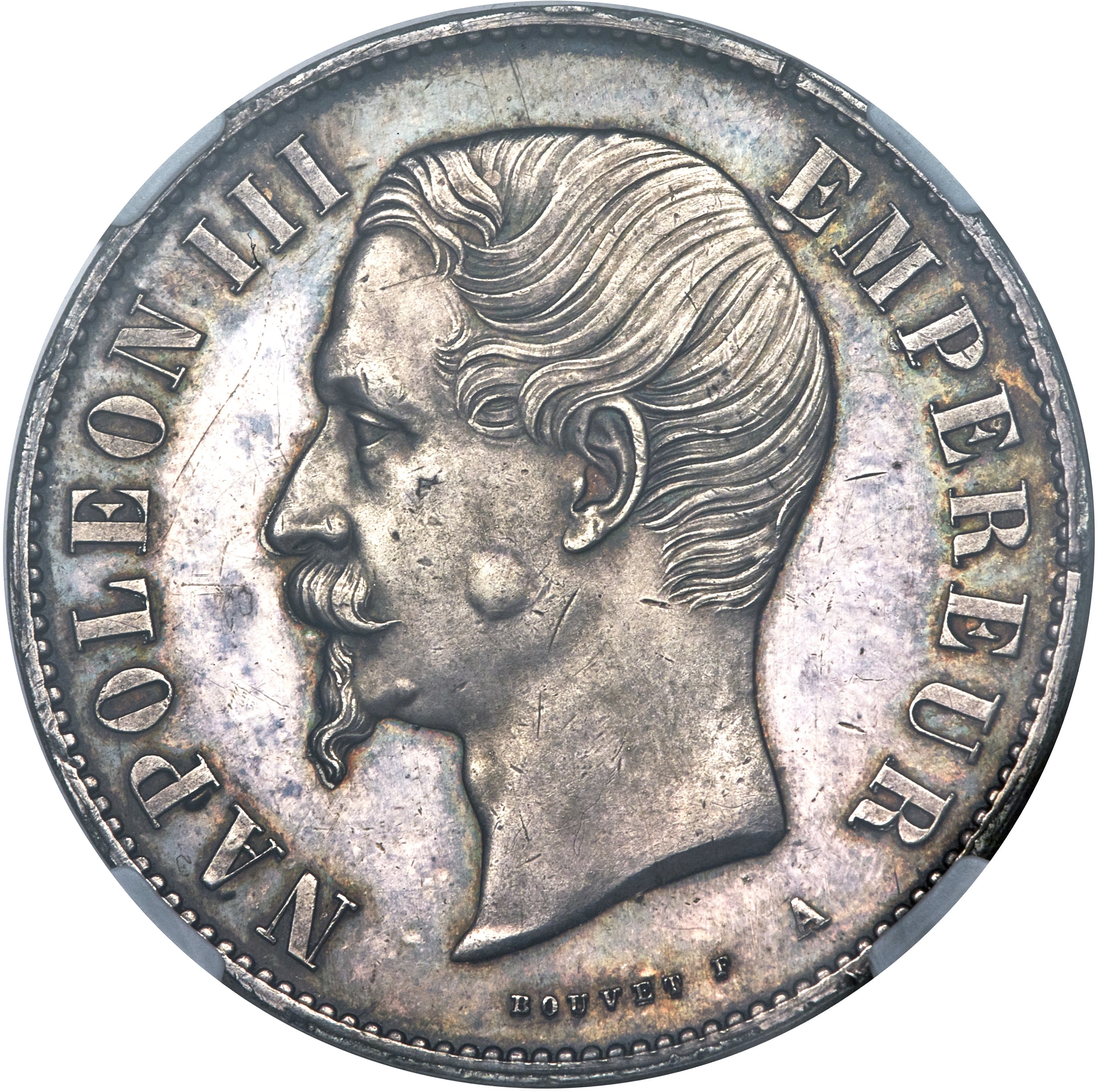 1854-1854 10 Re Pattern - Highly Rare (Paris mint) PR