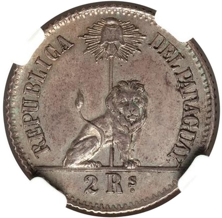 1868 2 Re Gross planchet: 23 mm/5.80 g (M49) PR