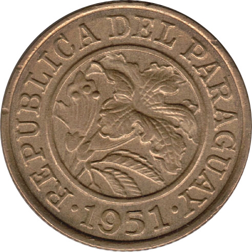 1944 25 Cé Diameter 23.3 mm, thickness 1.6 mm; Casa de Moneda de la República Argentina MS