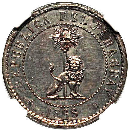 1868 2 Ce Pattern - Rare PR