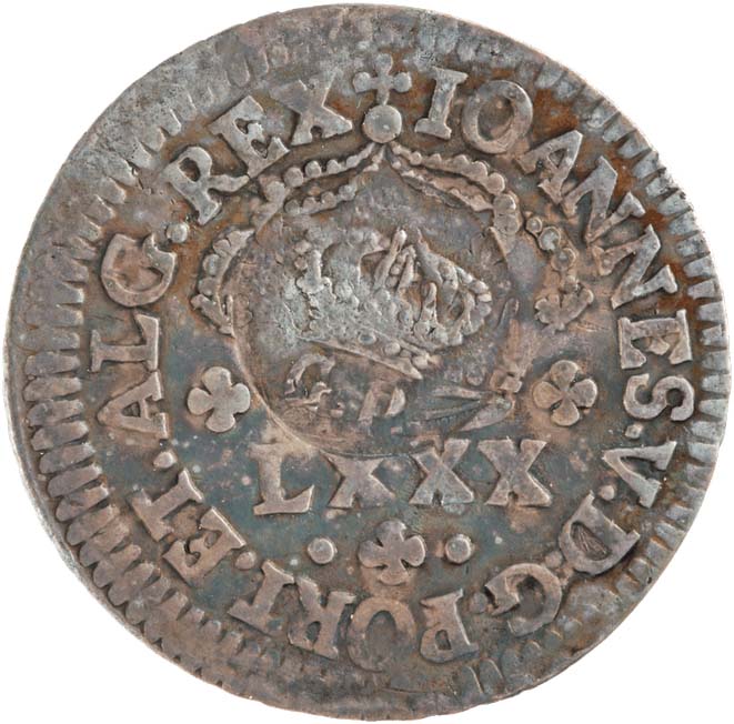 1887-1887 200 Ré AG#L1 23.10 (over Pedro II; Portugal) MS