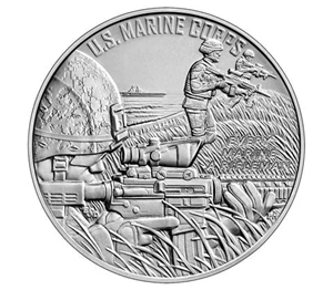 image for: U.S. Marine Corps One-Ounce Silver Medal