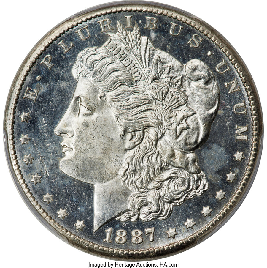 image for: 1887-S/S $1 VAM-2 MS64 Deep Mirror Prooflike PCGS....