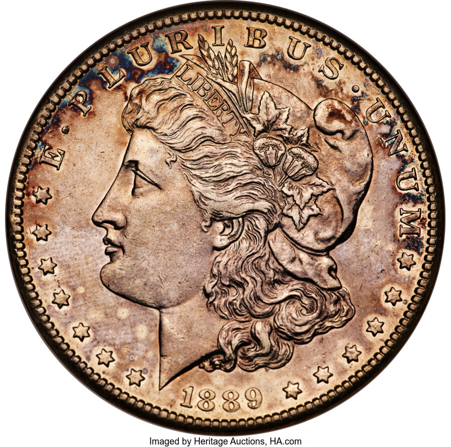 1889-CC $1 AU55 Prooflike ANACS....