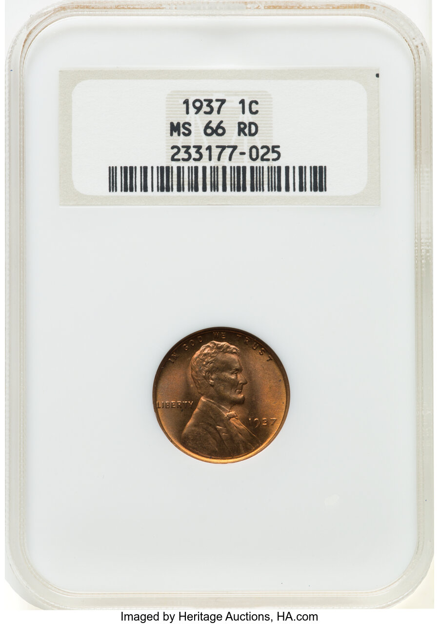 1937 1c MS RD MS66 RD thumbnail 4