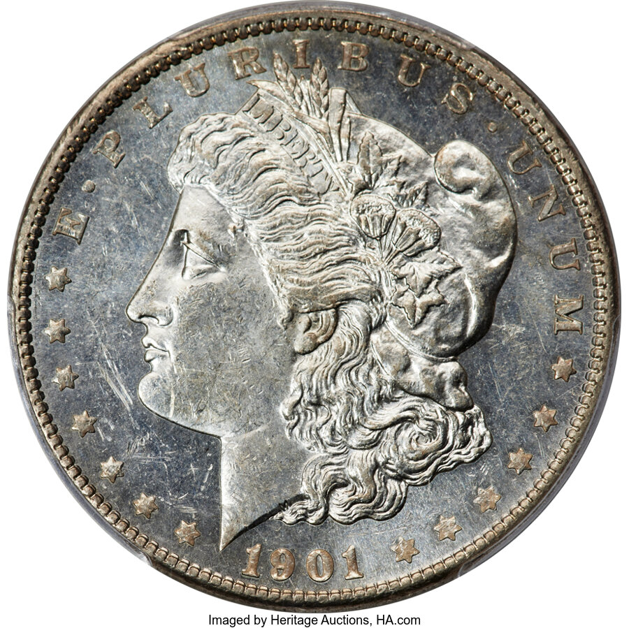 image for: 1901 $1 MS61 Deep Mirror Prooflike PCGS....