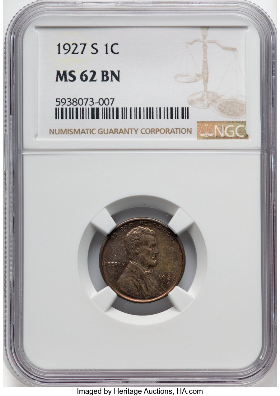 1927-S 1c MS BN AU50 BN CAC thumbnail 19