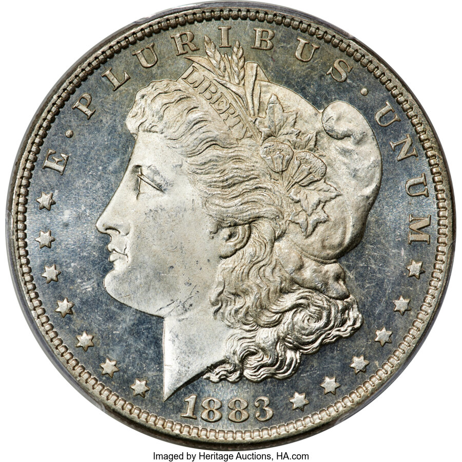 1883 $1 MS66 Deep Mirror Prooflike PCGS....