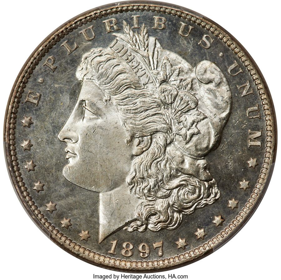 1897 $1 MS66 Deep Mirror Prooflike PCGS....