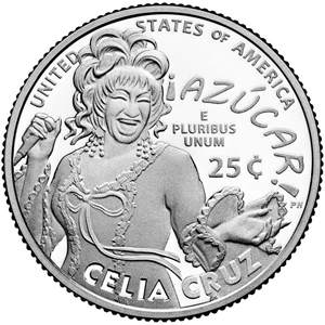 image for: Celia Cruz proof quarter