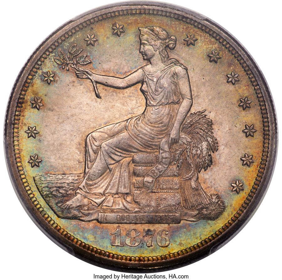 1876 Trade$ Obverse I, Reverse I MS thumbnail 20
