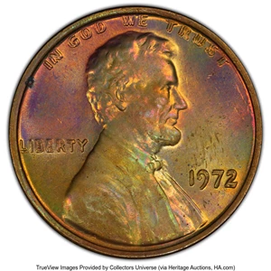 image for: 1972 1C Doubled Die Obverse , FS-101 MS64 Brown PCGS. PCGS Population: (19/6). NGC Census: (0/0). Mintage 75,000. ...