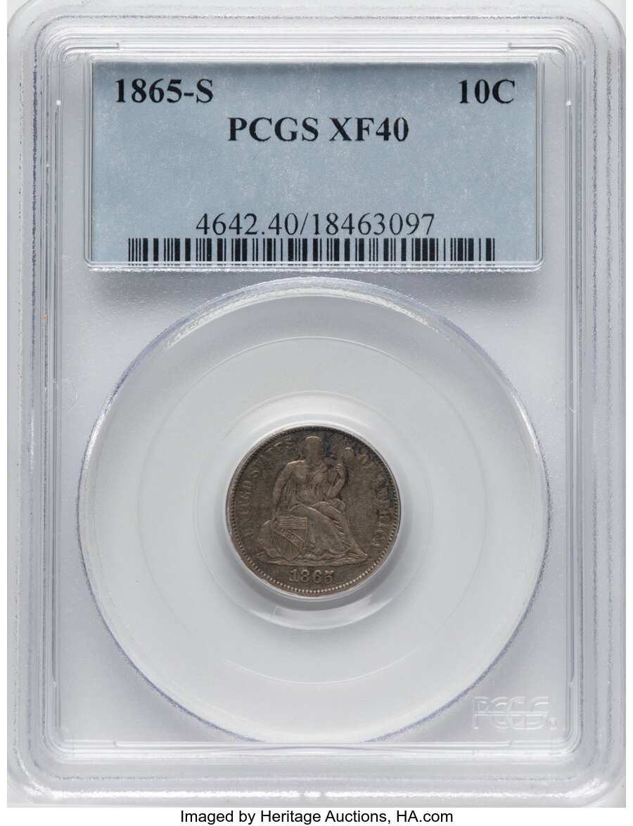 1865-S 10c MS63 thumbnail 17
