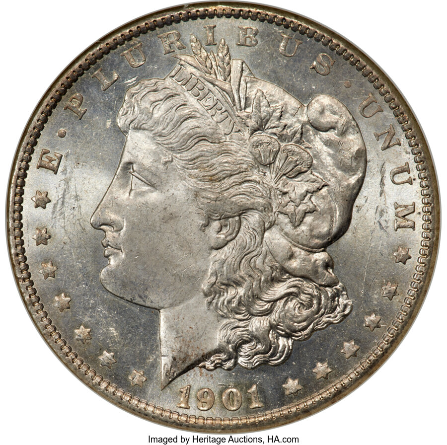 1901 $1 MS63 Prooflike NGC....