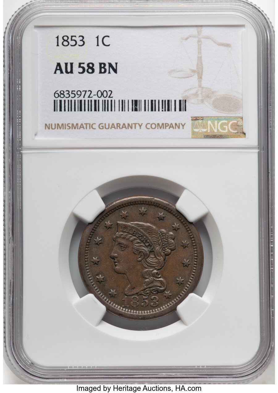 1853 1c N-11 MS BN