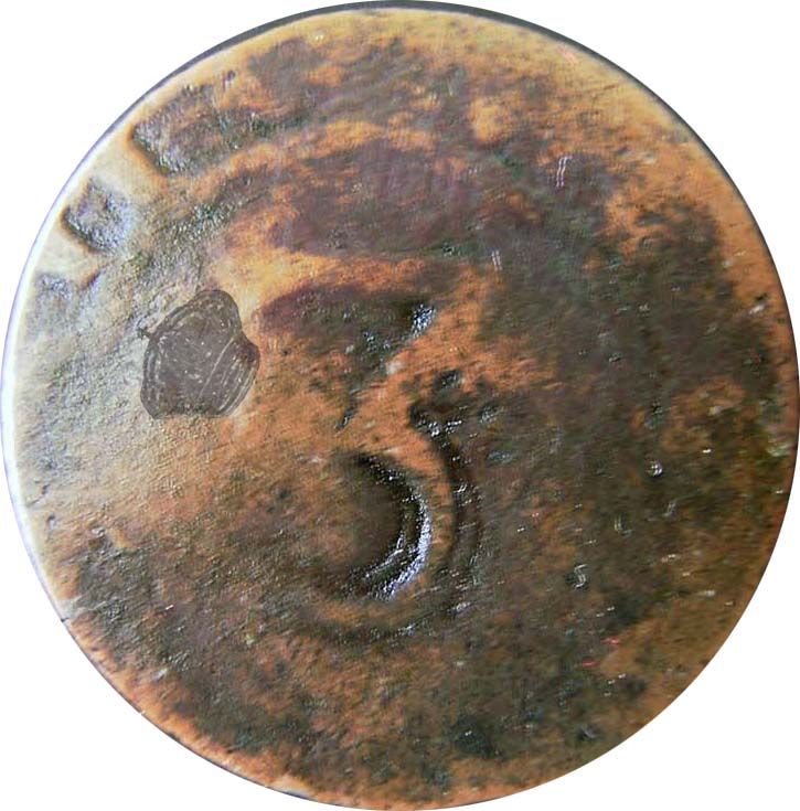 1854-1854 3 Ré Gomes#P5 02.01 - Over 3 Reis - João IV/Portugal MS