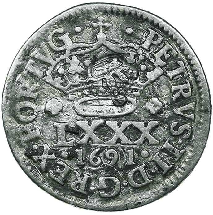 1854-1854 1 Te Over coins from João Regent MS