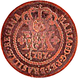 1854-1854 20 Ré P5  06.01  (1695, Pedro II, Angola) MS
