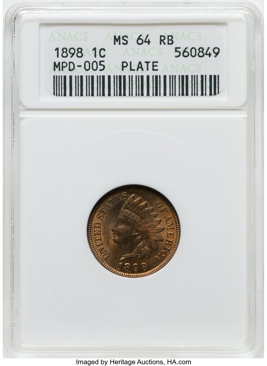 1898 1c Misplaced Date, FS-401, S-12 MS RB