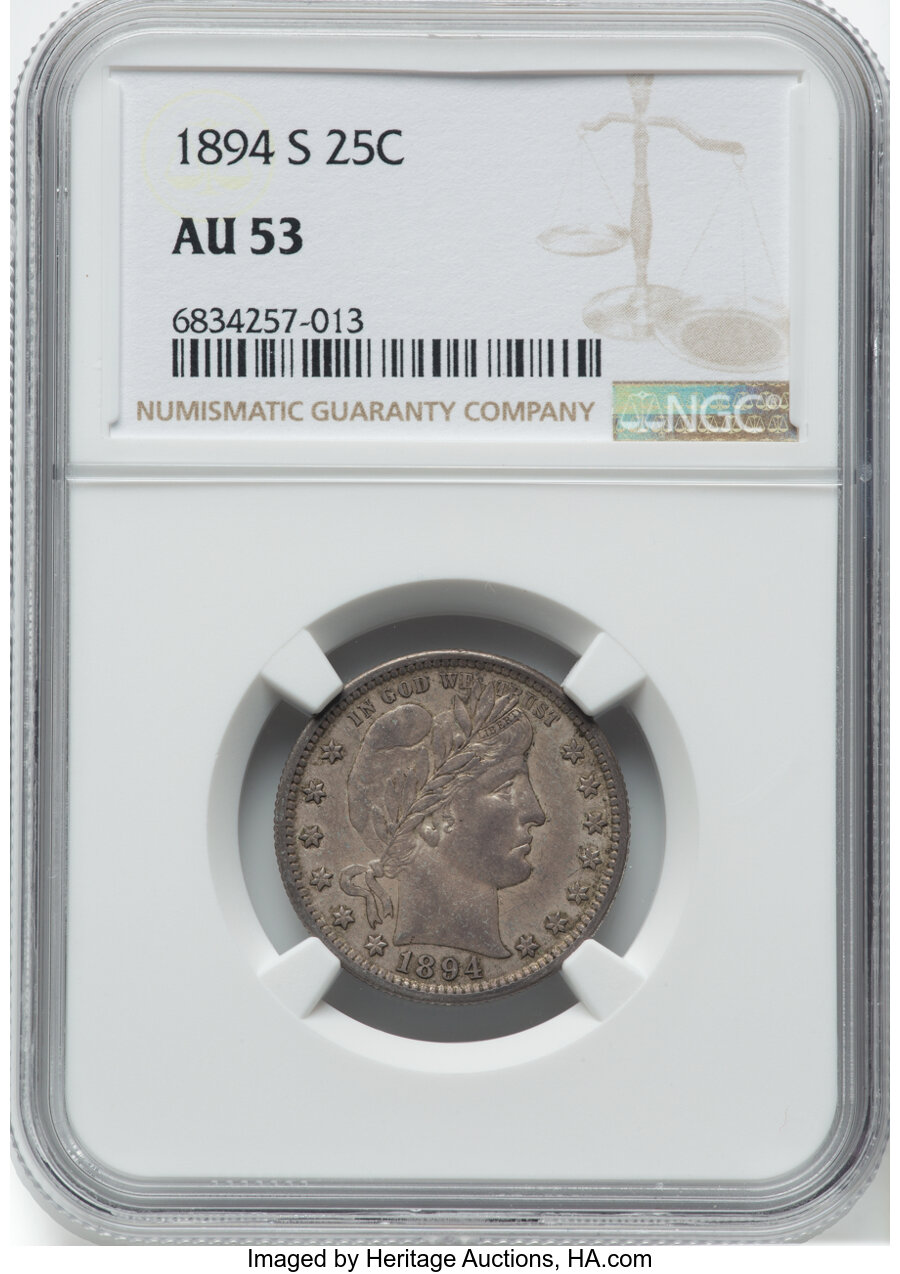 1894-S 25c AG3 CAC thumbnail 18
