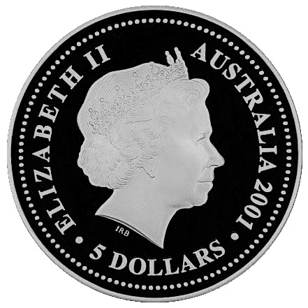 2001 5 Do Proof in 3 Coin Set PR