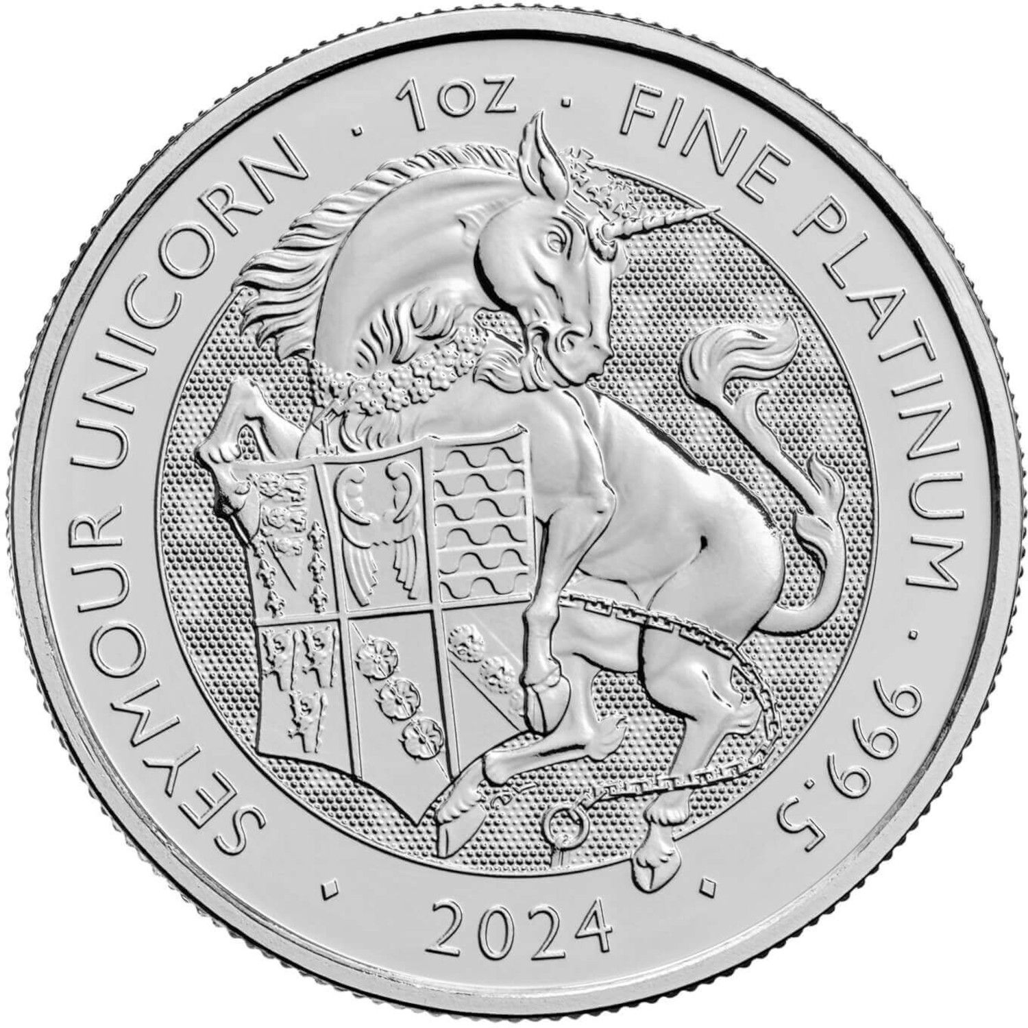 2024 £100 Platinum, Seymour Unicorn MS