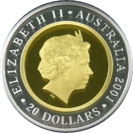 2001 20 Do Proof in 3 Coin Set PR