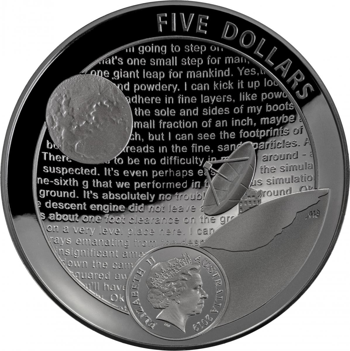 2019 5 Do Proof ; Domed; Nickel Plated PR