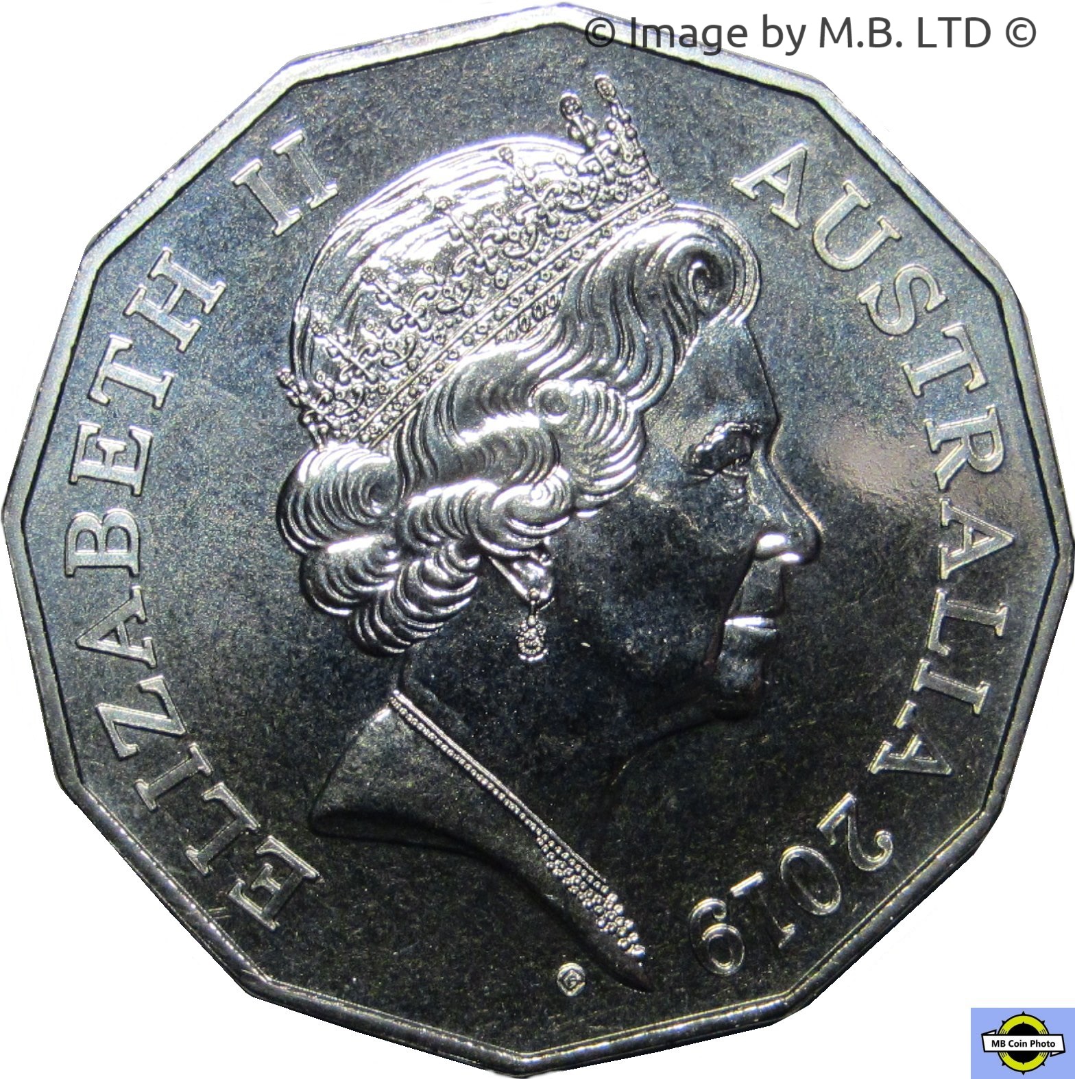 2019 50 Ce BU - 50th Anniversary of Dodegagon 50c MS