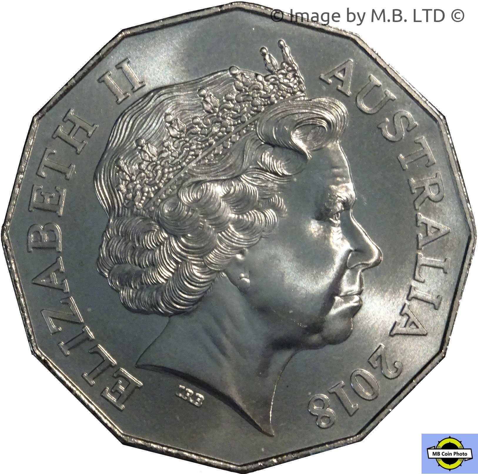 2018 50 Ce BU in Coincard only in 7 Coin Tin MS