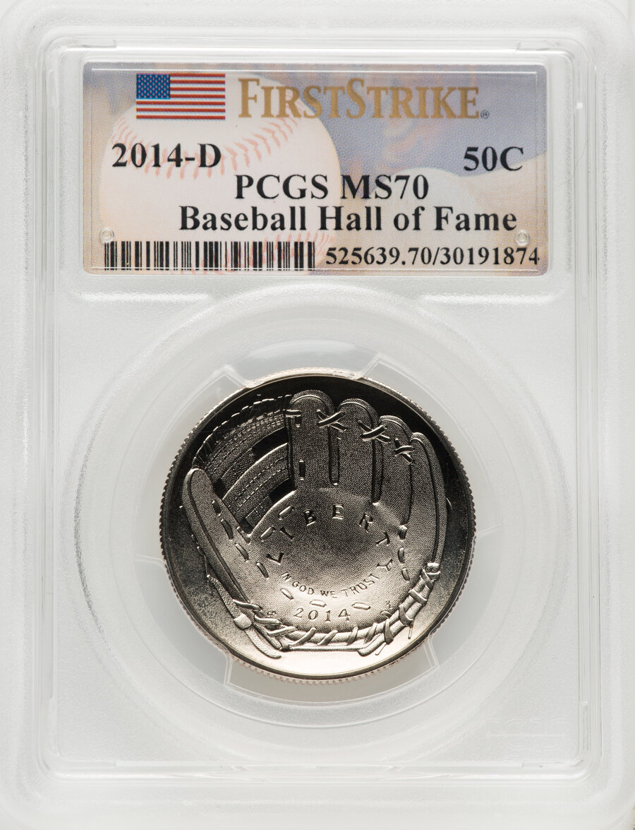 2014 D Baseball Hall of Fame Half Dollar MS Values | Greysheet