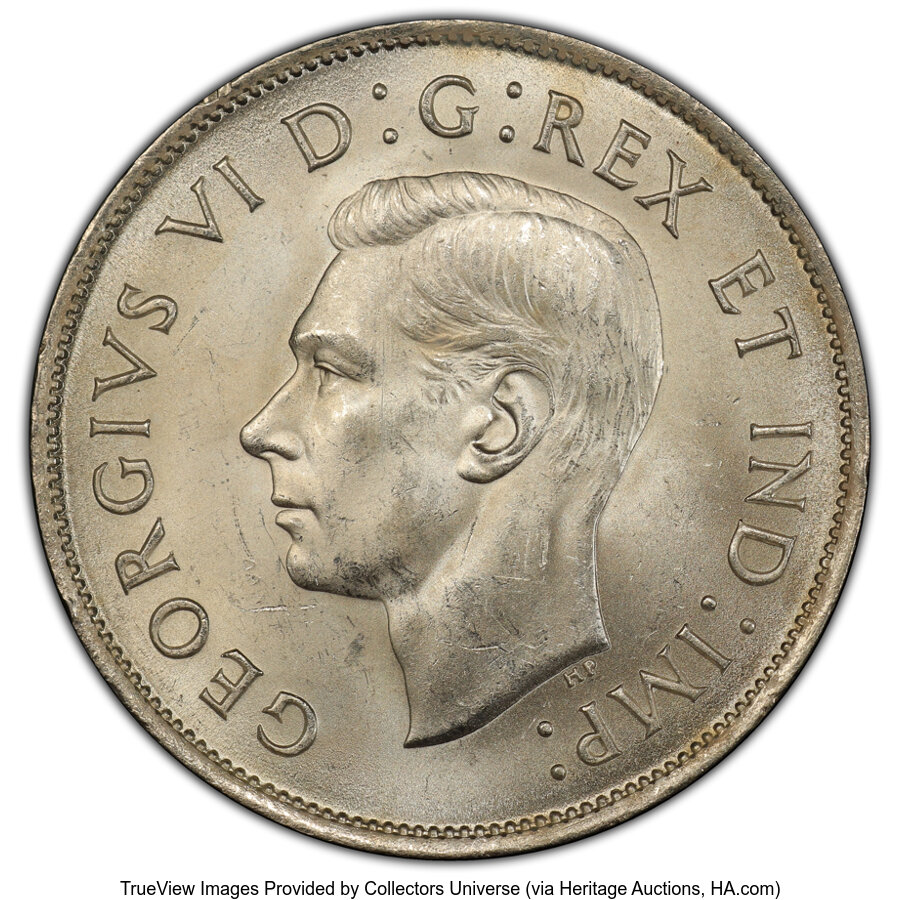 Canada: George VI "Narrow Date" 50 Cents 1941 MS64 PCGS,...