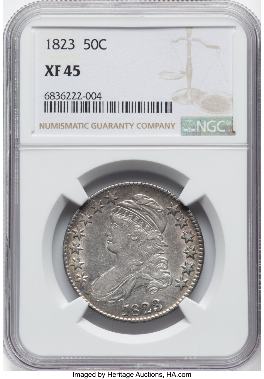 1823 50c O-104 XF45 thumbnail 4