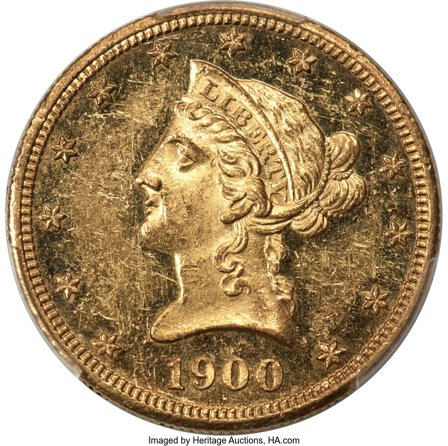 1900 $10 PR60 Cameo PCGS. JD-1, Low R.5....