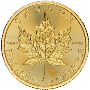 image for: 2024 1 oz Canadian Gold Maple Leaf King Charles III BU