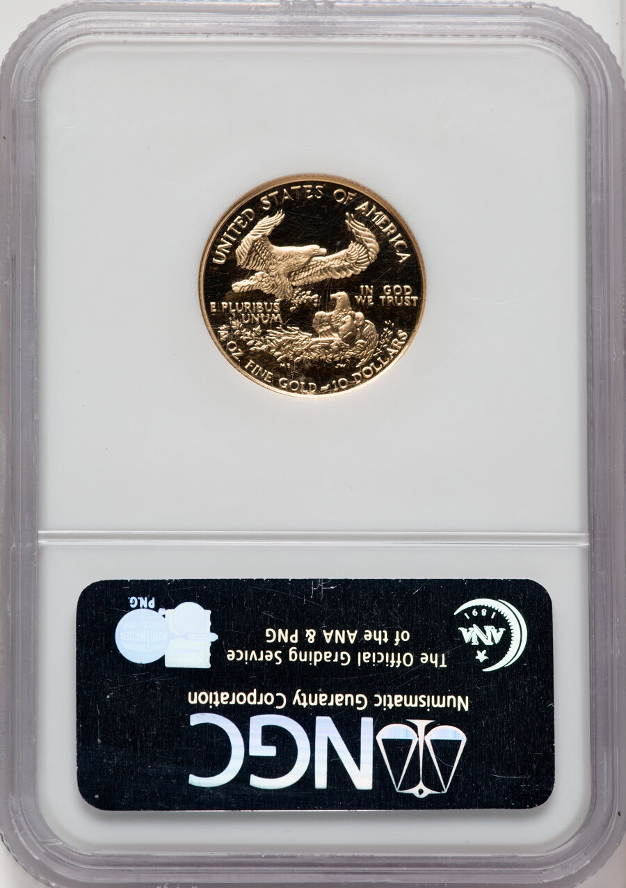 1991-P $10  Gold Eagle PR DCAM PR70 DCAM thumbnail 5