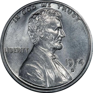image for: 1974-D 1C Aluminum (Regular Strike)