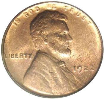 1922 No D 1c Weak Reverse, Die Pair 3 MS BN