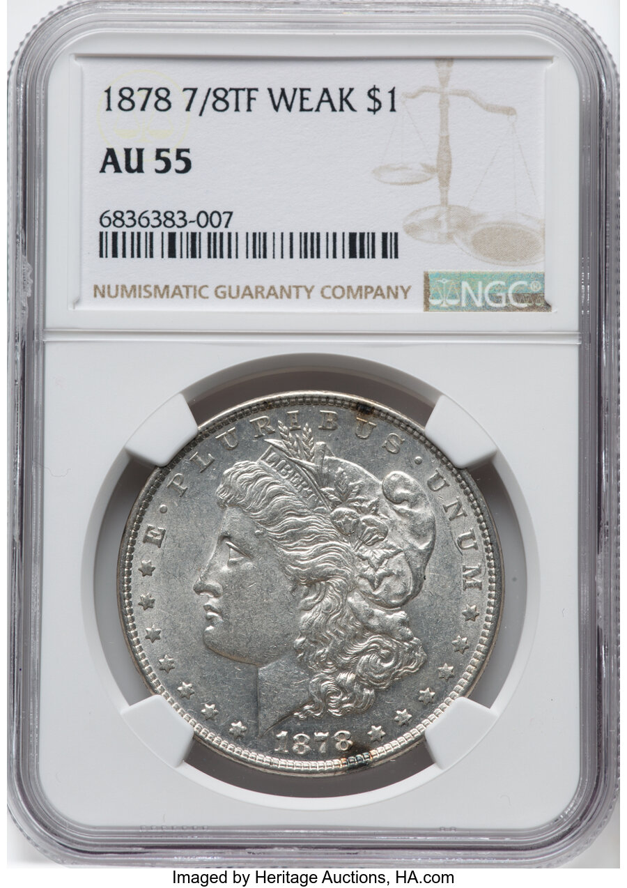 1878 7/8TF Weak One Dollar MS Values | Greysheet