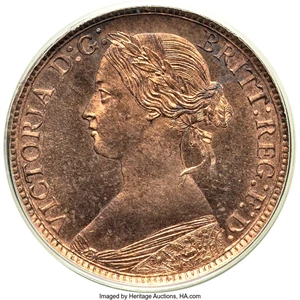image for: Canada: Nova Scotia. Victoria 1/2 Cent 1864 MS65 Red PCGS,...