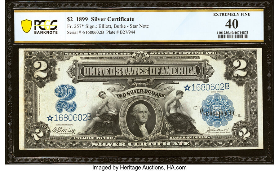 1899 $2 Replacement (Fr. 257*)