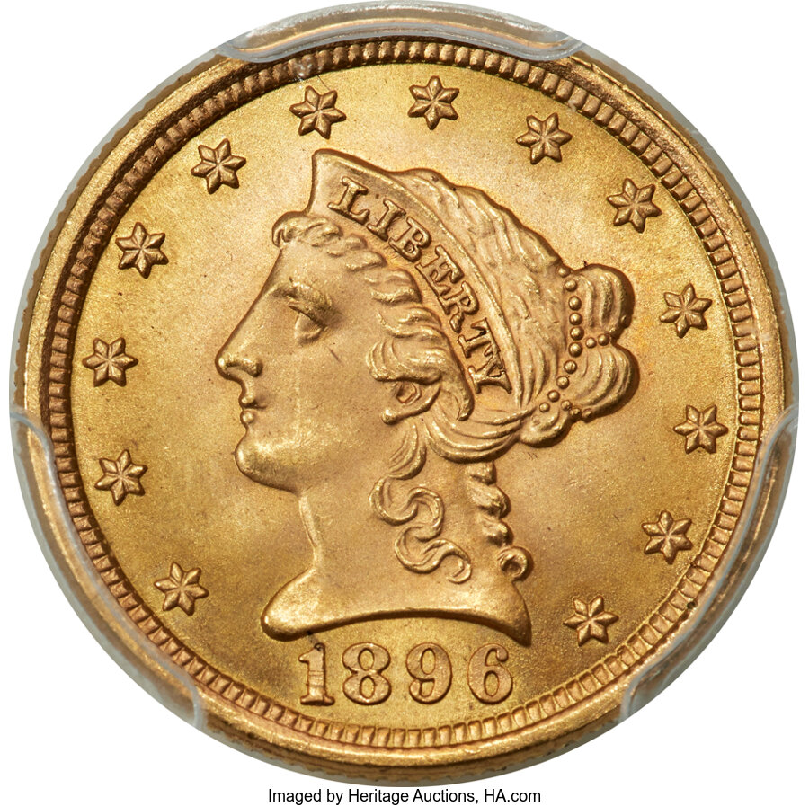 1896 $2 1/2 MS66 PCGS....