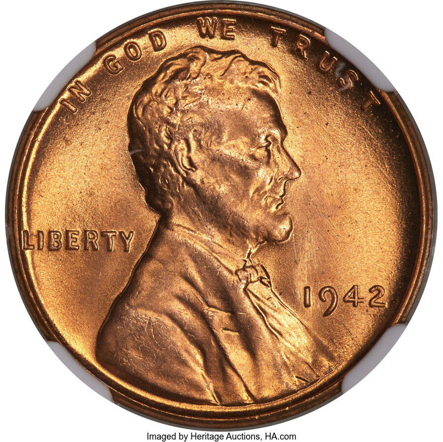 1942 1C MS66 Red NGC....