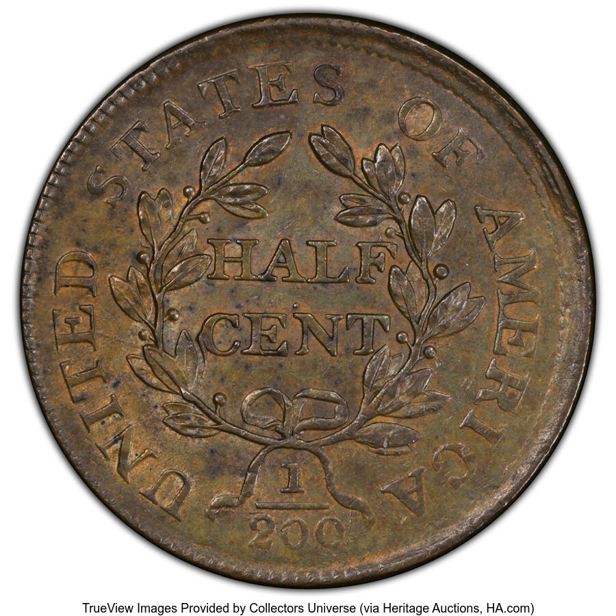 1804 1/2c Crosslet 4, No Stems, C-12 MS BN thumbnail 20