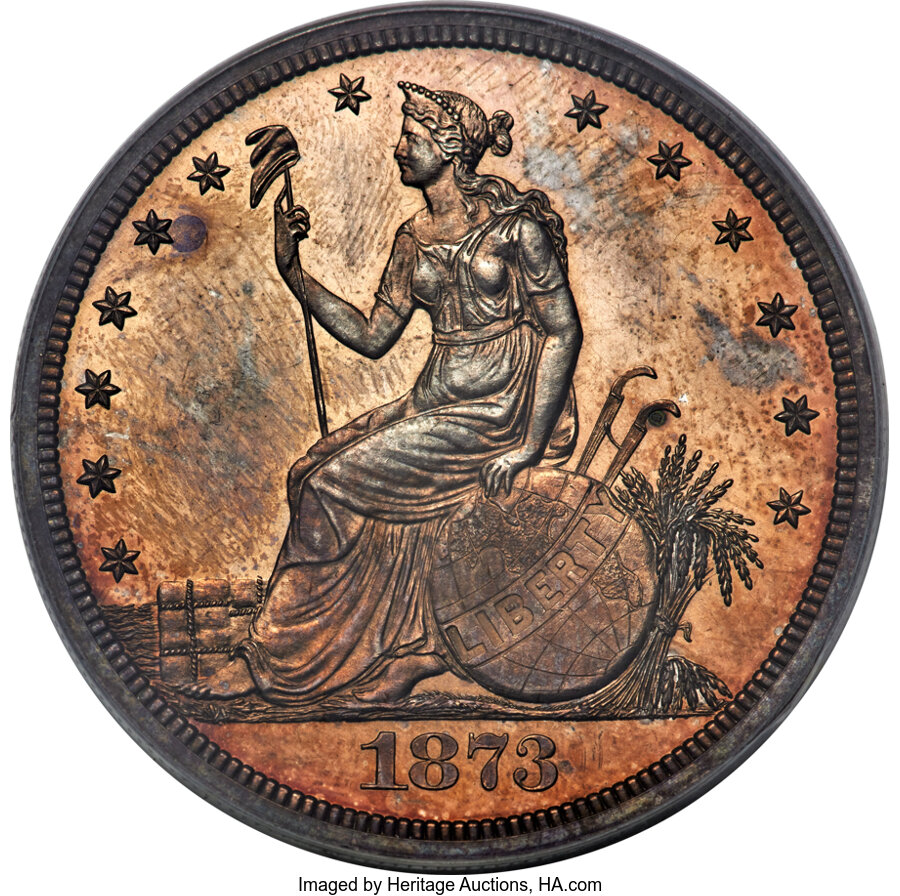 1873 Silver Pattern Trade Dollar J 1293 PR Values | Greysheet