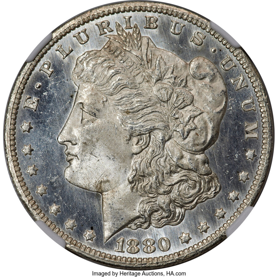 image for: 1880/79-CC $1 Reverse of 1878, VAM-4, MS64 Prooflike NGC....